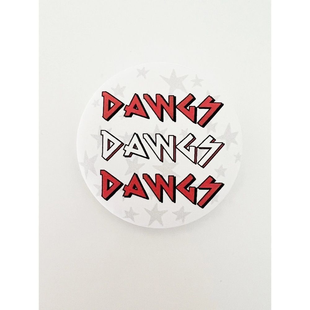 Dawgs x3 Gameday button
